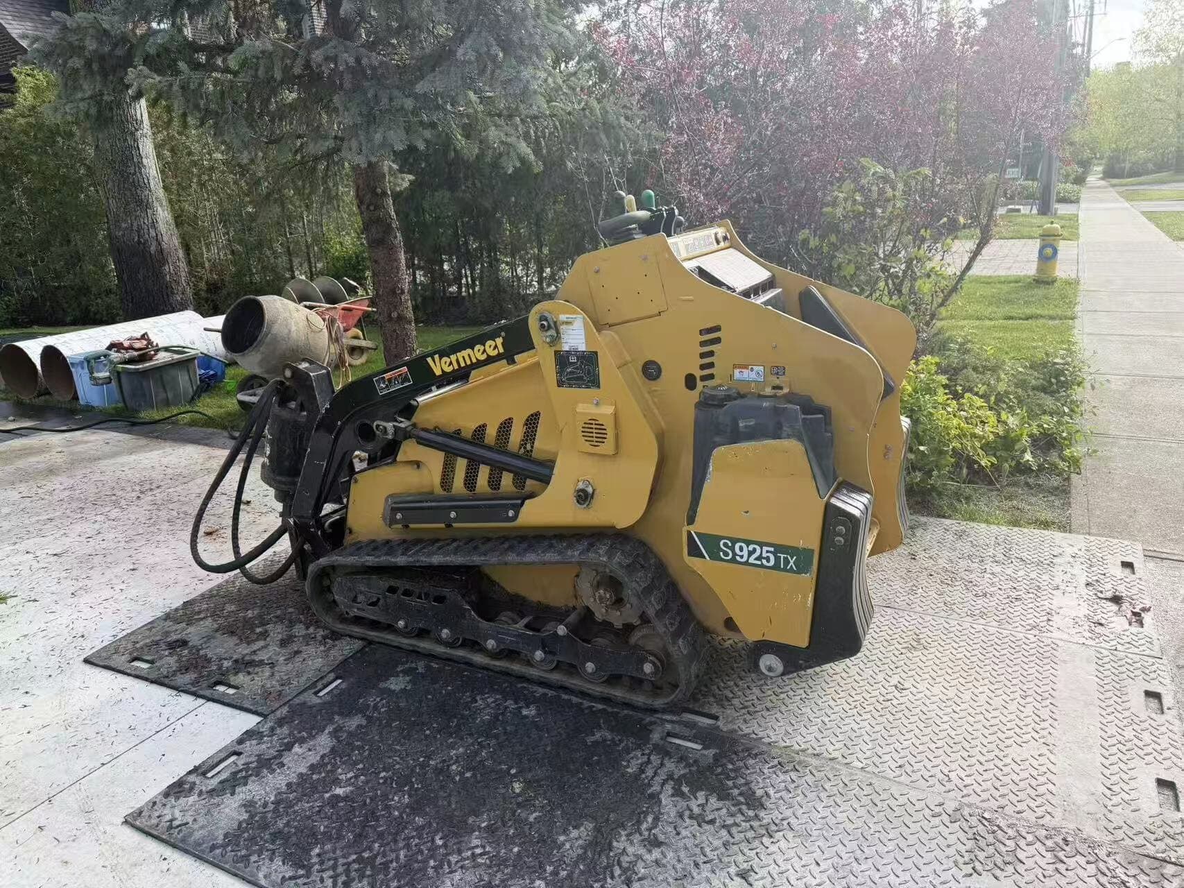 Zhiwo Inc. crew equipment on a job site